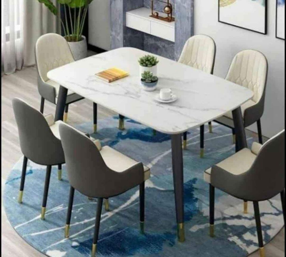 Embrace Elegance: Luxo Nation 6-Seater Dining Ensemble